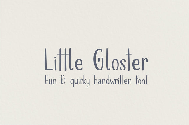 Little Gloster Font Sunday Nomad 