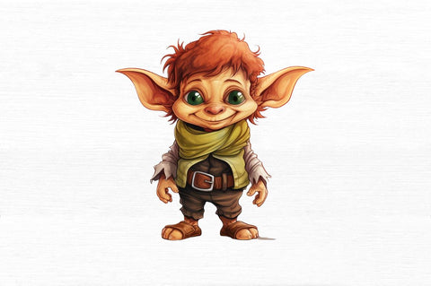 Little Goblin Clipart Bundle Sublimation Regulrcrative 
