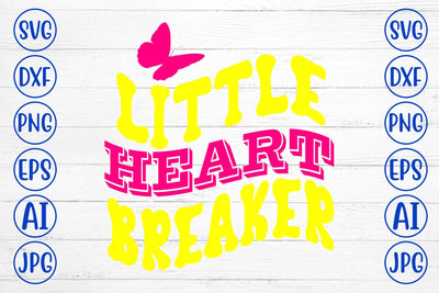 Little Heart Breaker Retro SVG SVG Syaman 