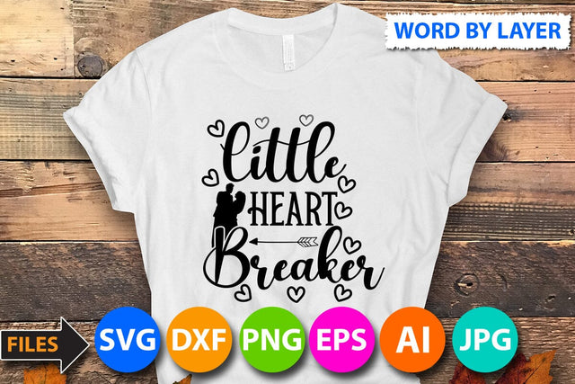 little heart breaker SVG Cut File SVG BlackCatsMedia 
