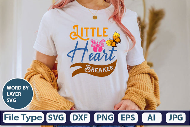 Little Heart Breaker SVG Cut File SVG DesignPlante 503 