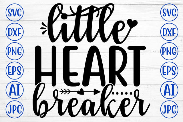 Little Heart Breaker SVG Design SVG Syaman 