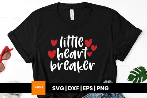 Little heart breaker valentine svg quote SVG Maumo Designs 