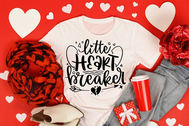 Little Heart Breaker, Valentines Day SVG Quotes SVG dapiyupi store 