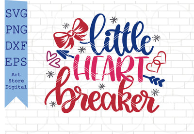 Little Heartbreaker (2) Svg, Valentine Svg, Png, Dxf, Eps Cut Files SVG Artstoredigital 