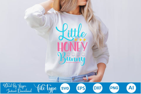 Little Honey Bunny SVG Cut File SVGs,Quotes and Sayings,Food & Drink,On Sale, Print & Cut SVG DesignPlante 503 