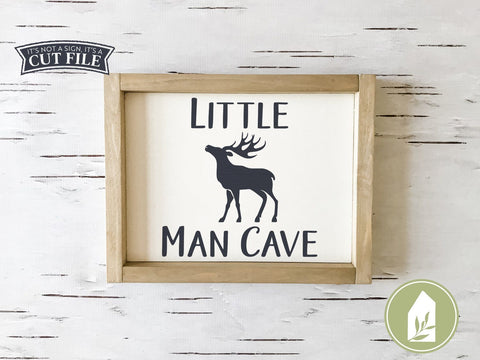 Little Man Cave SVG | Boy's Bedroom Decor | Rustic Sign SVG SVG LilleJuniper 