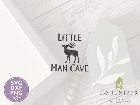 Little Man Cave SVG | Boy's Bedroom Decor | Rustic Sign SVG SVG LilleJuniper 