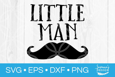 Little Man Moustache SVG SavanasDesign 