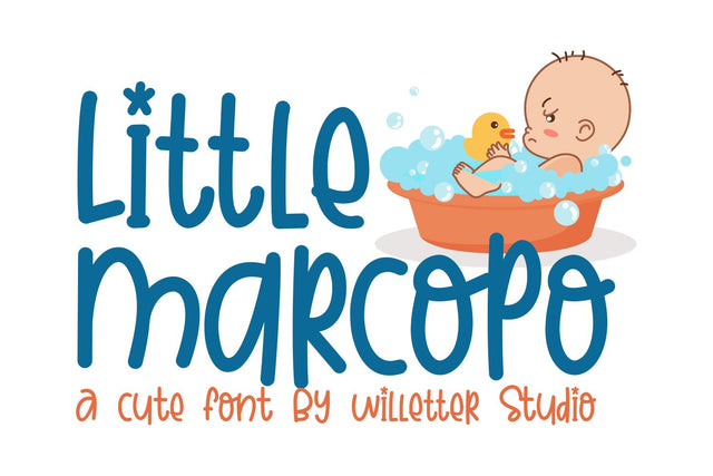 Little Marcopo Font Willetter Studio 