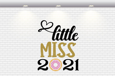 Little Miss 2021 - SVG, PNG, DXF, EPS SVG Elsie Loves Design 