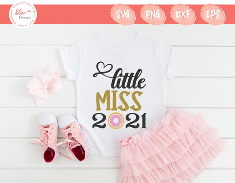 Little Miss 2021 - SVG, PNG, DXF, EPS SVG Elsie Loves Design 