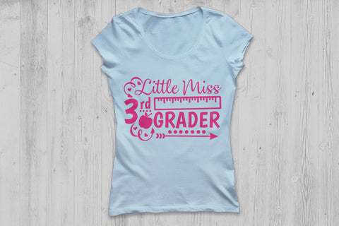 Little Miss 3rd Grader| Back To School SVG Cutting Files SVG CosmosFineArt 