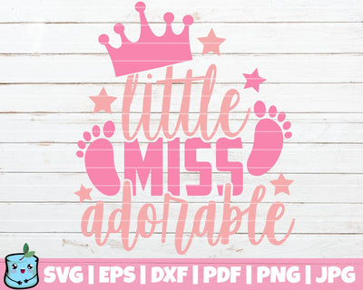 Little Miss Adorable SVG MintyMarshmallows 