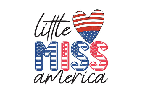 Little Miss America Sublimation Creativeart88 