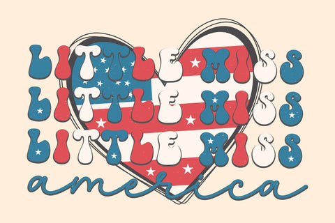 Little Miss America Sublimation Rupkotha 