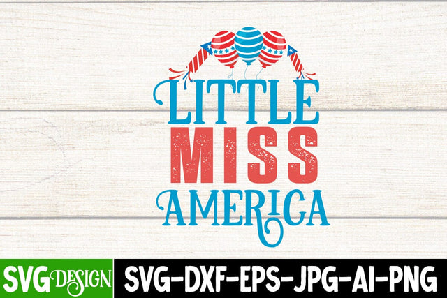 Little Miss America SVG Cut File, Little Miss America Sublimation Design, All American Boy SVG Cut File, All American Boy Sublimation Design, 4th Of July SVG Design, American SVG Cut File, 'Merica SVG Cut File SVG BlackCatsMedia 