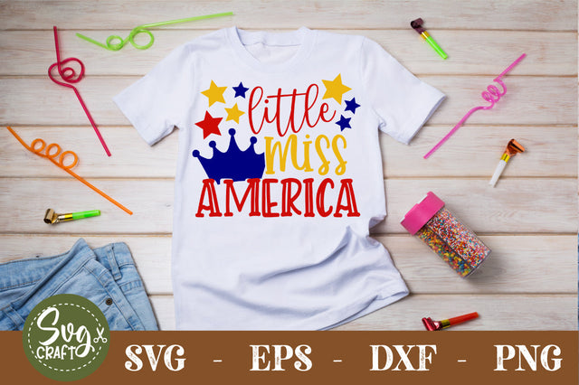 little miss America SVG cut file SVG Svgcraft 