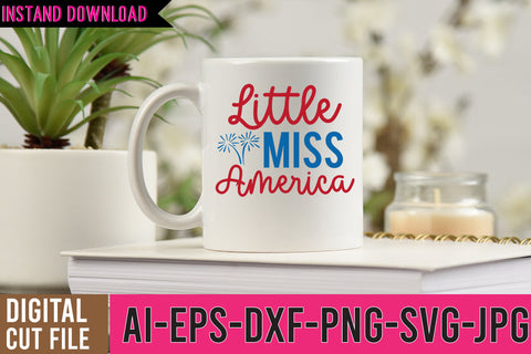 Little Miss America SVG Design SVG BlackCatsMedia 