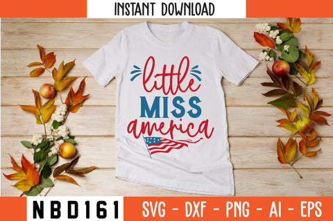 little miss america Svg Design SVG Nbd161 