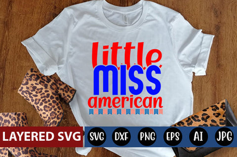 little miss american SVG cut file SVG Blessedprint 