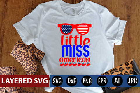 little miss american SVG cut file SVG Blessedprint 