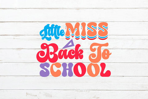 Little Miss Back To School Retro SVG SVG Rafiqul20606 