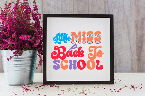 Little Miss Back To School Retro SVG SVG Rafiqul20606 