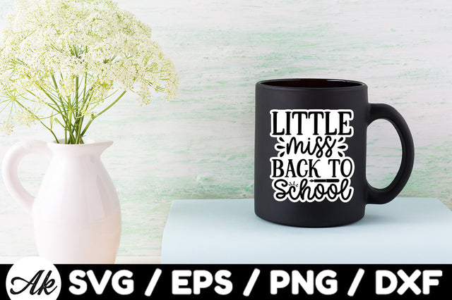 Little miss back to school Stickers SVG akazaddesign 