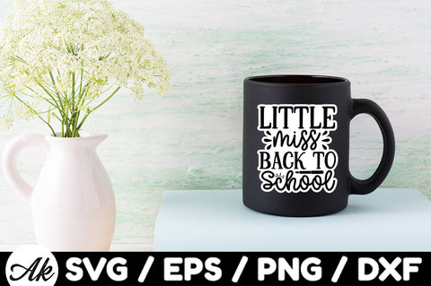 Little miss back to school Stickers SVG akazaddesign 