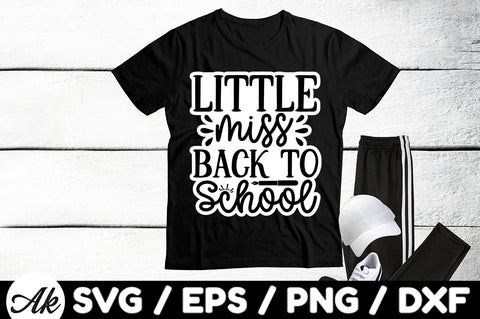 Little miss back to school Stickers SVG akazaddesign 