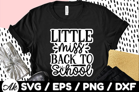 Little miss back to school Stickers SVG akazaddesign 
