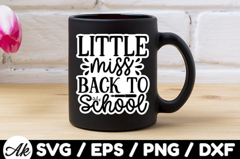 Little miss back to school Stickers SVG akazaddesign 
