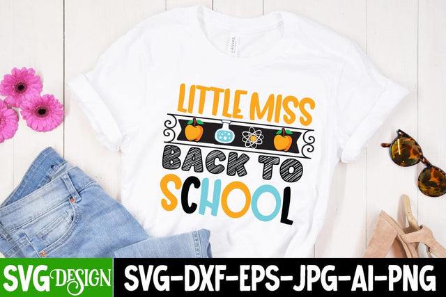 Little Miss Back to School SVG Cut File, Little Miss Back to School PNG , 100 Days of School SVG Cut File, 100 Days of School SVG Design, Teacher SVG Cut File, Back to School SVG Design, Teacher SVG Quotes, Back to School Sublimation PNG SVG BlackCatsMedia 