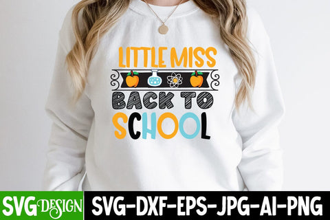 Little Miss Back to School SVG Cut File, Little Miss Back to School PNG , 100 Days of School SVG Cut File, 100 Days of School SVG Design, Teacher SVG Cut File, Back to School SVG Design, Teacher SVG Quotes, Back to School Sublimation PNG SVG BlackCatsMedia 