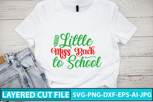 Little Miss Back To School SVG Cut File SVG Syaman 