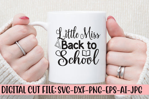 Little Miss Back to School SVG Cut File SVG Syaman 