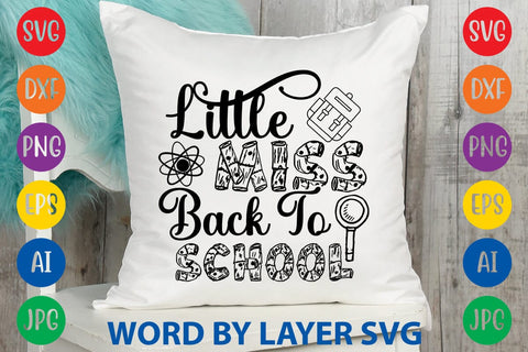 Little Miss Back To School SVG Design SVG Rafiqul20606 
