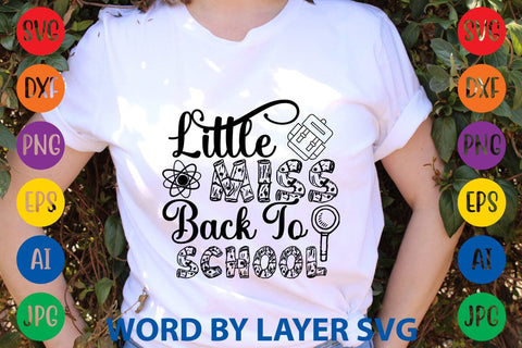Little Miss Back To School SVG Design SVG Rafiqul20606 