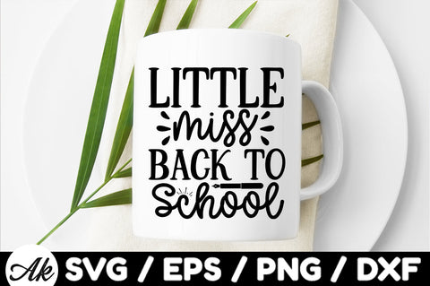 Little miss back to school svg SVG akazaddesign 