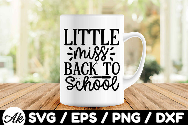 Little miss back to school svg SVG akazaddesign 