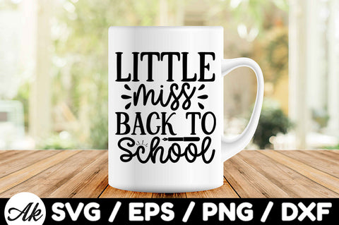 Little miss back to school svg SVG akazaddesign 