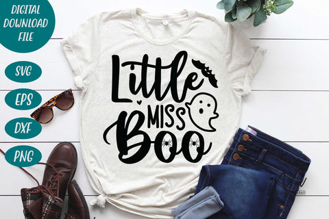 Little miss boo svg,Baby Boo Svg, Baby Girl Cut File, First Halloween Svg, Ghost Svg SVG Isabella Machell 