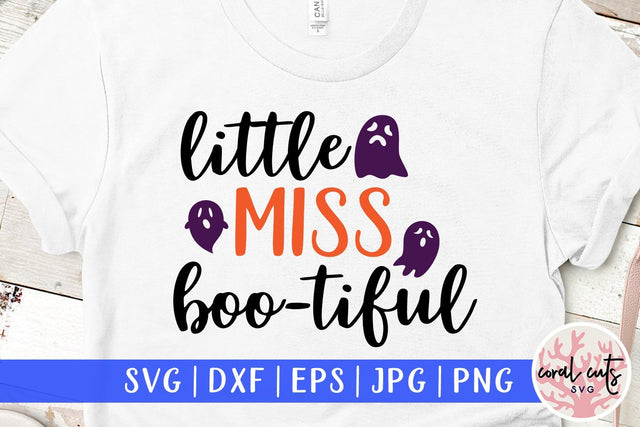 Little Miss Boo-tiful – Halloween SVG EPS DXF PNG Cutting Files SVG CoralCutsSVG 
