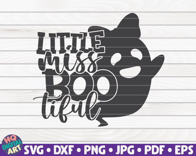 Little miss bootiful SVG | Halloween quote SVG SVG HQDigitalArt 