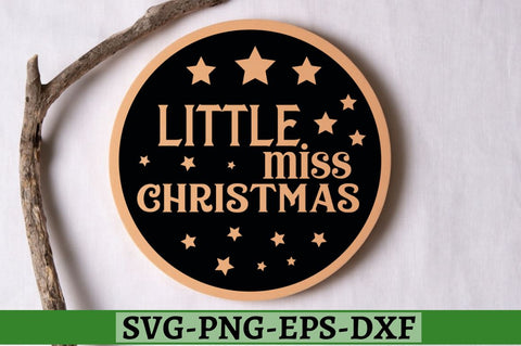 Little miss christmas SVG, Little miss christmas SVG DESIGNISTIC 