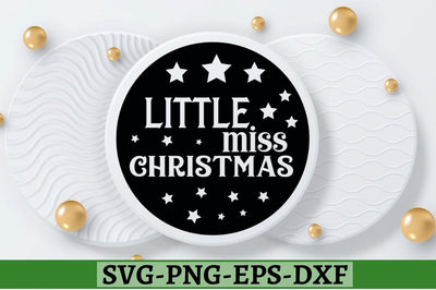 Little miss christmas SVG, Little miss christmas SVG DESIGNISTIC 
