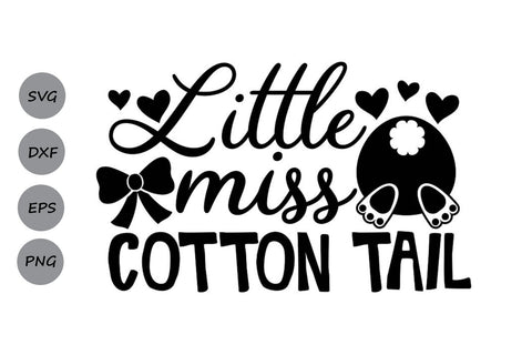 Little Miss Cotton Tail| Easter SVG Cutting Files SVG CosmosFineArt 