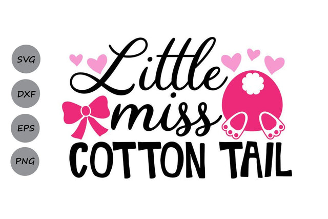 Little Miss Cotton Tail| Easter SVG Cutting Files SVG CosmosFineArt 