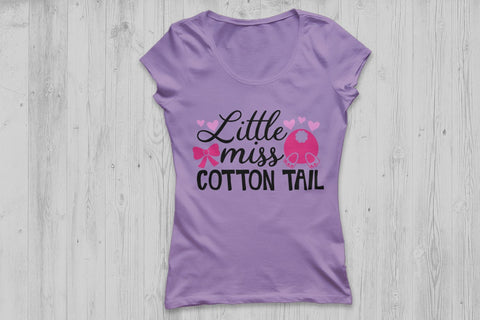 Little Miss Cotton Tail| Easter SVG Cutting Files SVG CosmosFineArt 